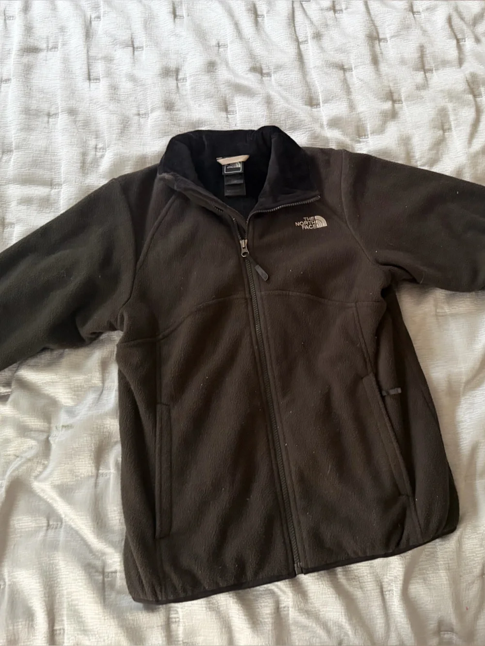 The North Face Men's Charcoal Full-Zip Fleece Jacket
